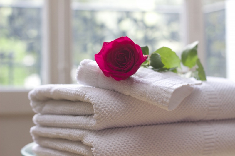 chambre-hote-LE BEAUSSET-min_towel_rose_clean_care_salon_spa_white_bath-731641